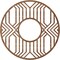 Ekena Millwork Empire Wood Fretwork Pierced Ceiling Medallion, Walnut, 18"OD x 6 5/8"ID x 1/4"T CMWP18X18X0250EPWA - alternate 2
